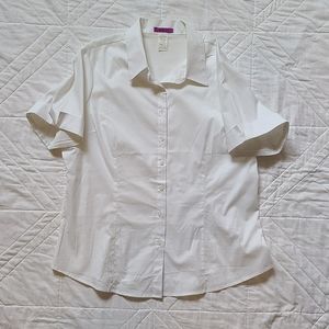 MOJO USA Unique Vintage White Button Up Shirt 2XL